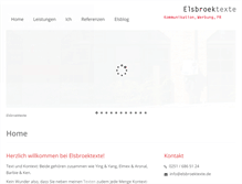 Tablet Screenshot of elsbroektexte.de